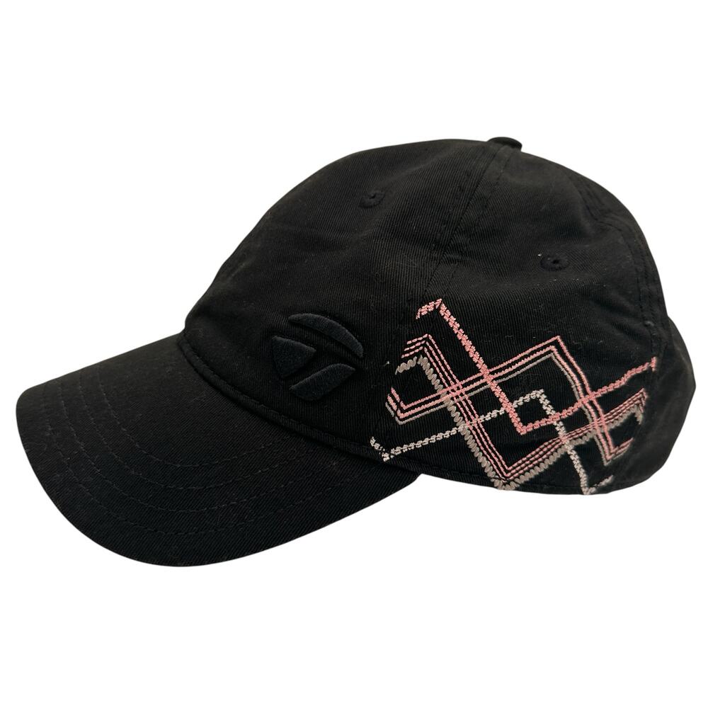 TaylorMade TMax Gear Black With Pink & White Embroidery Baseball Hat